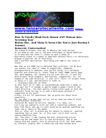 How To Totally Mind_Fuck Almost Any Woman.rtf